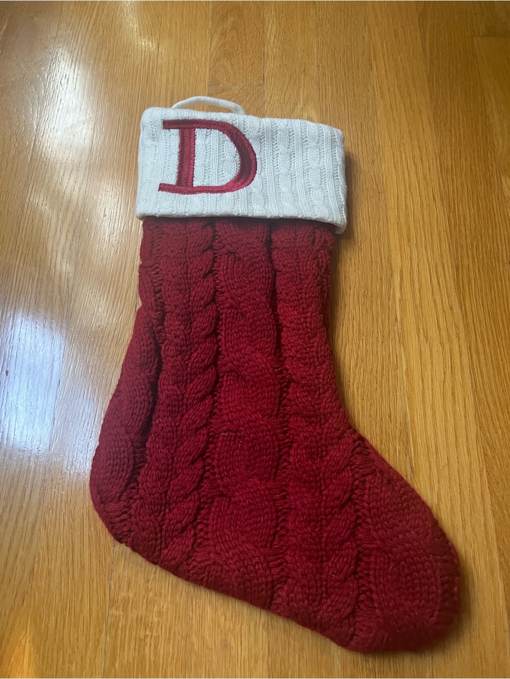 “D” Stocking from Kohl’s